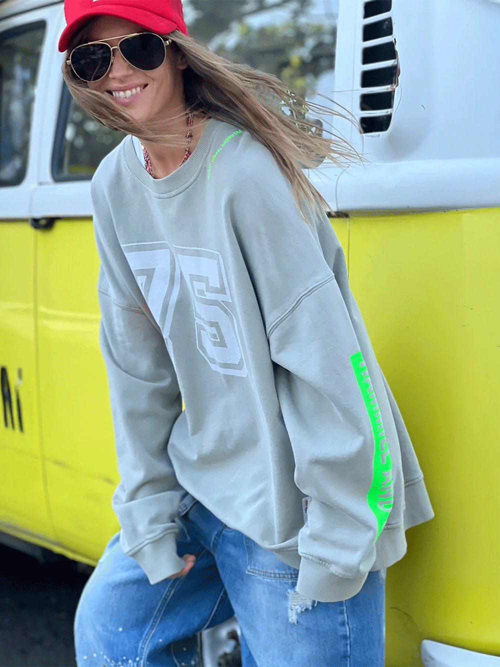Long Vintage Sweat - KHAKI