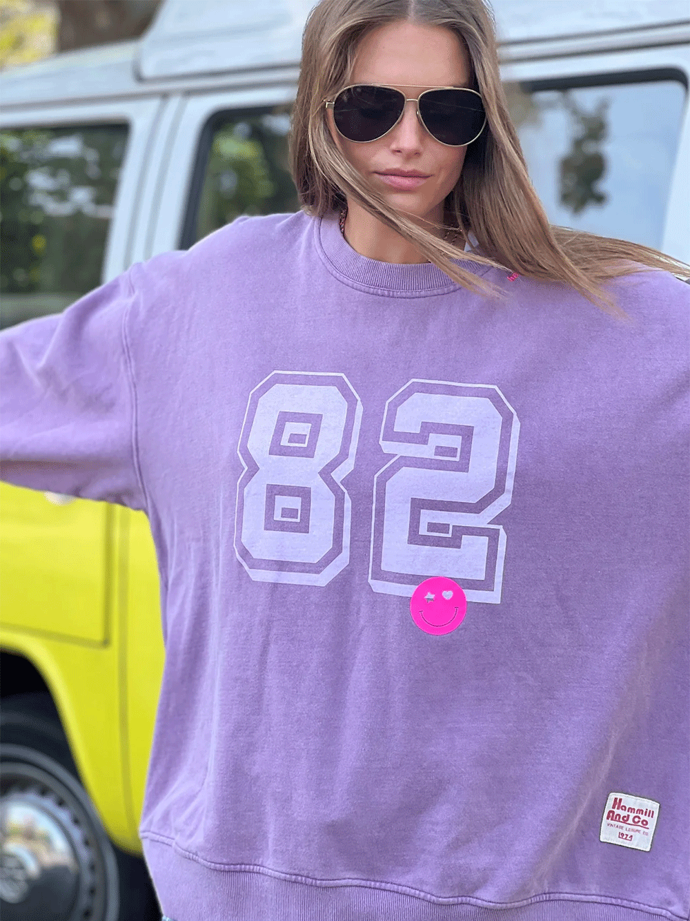 Long Vintage Sweat - MAUVE
