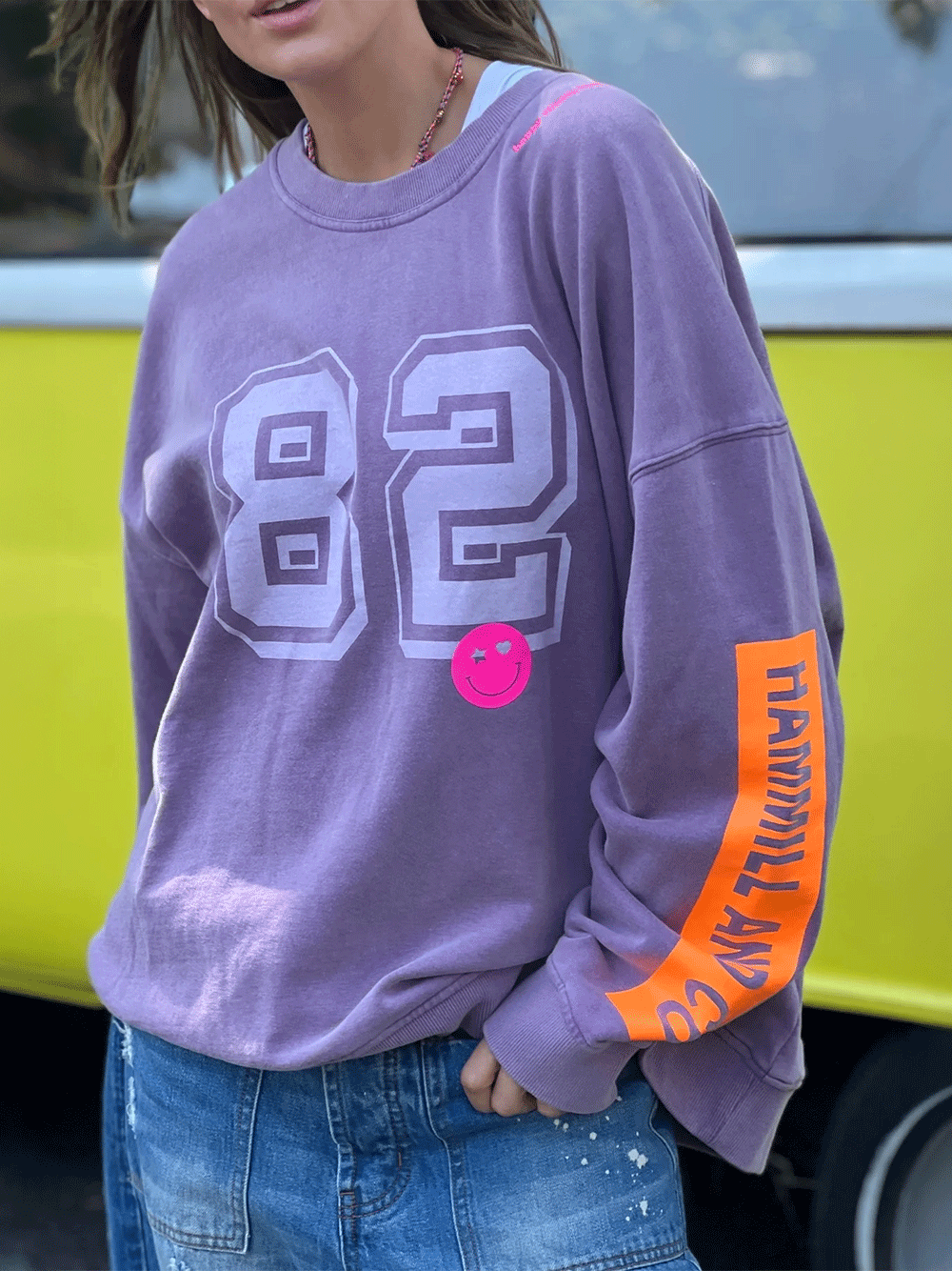 Long Vintage Sweat - MAUVE