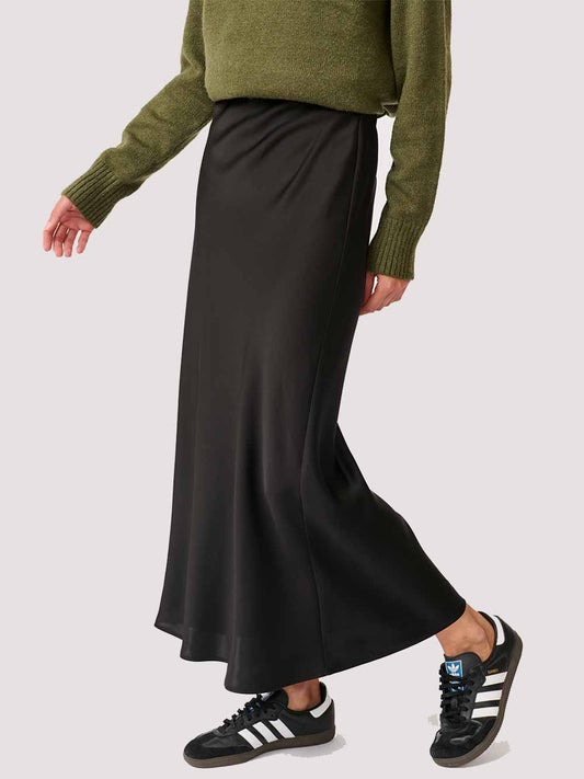Millie Slip Skirt - BLACK