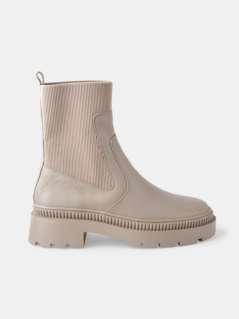 Muse Leather Boot - NUDE