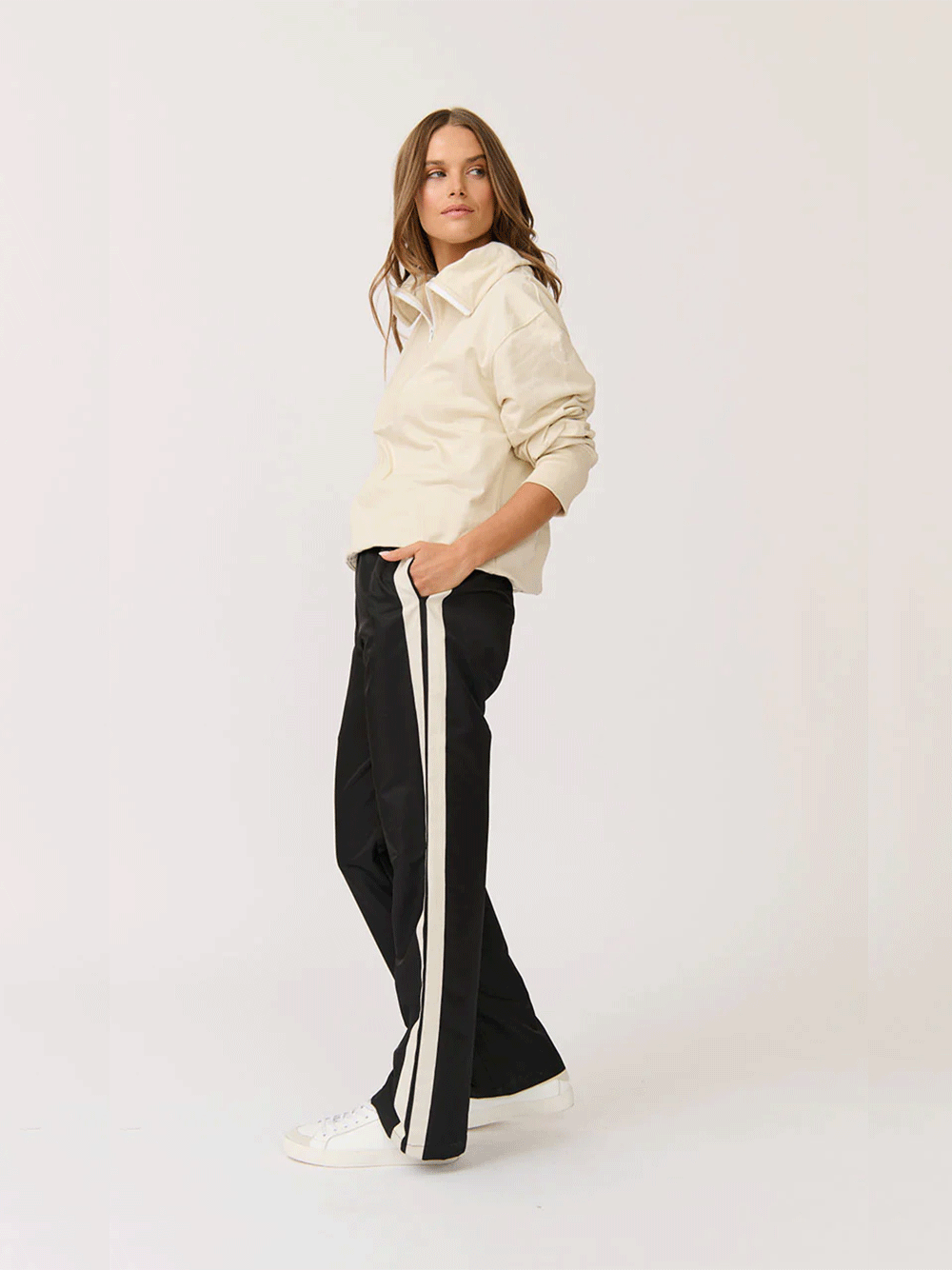 Nova Half Zip Sweater - VANILLA