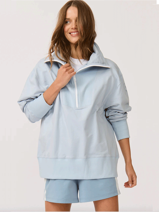 Nova Half Zip Sweater - SKY