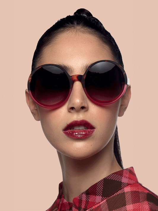Monica Sunglasses (OK014) - HAVANA PINK