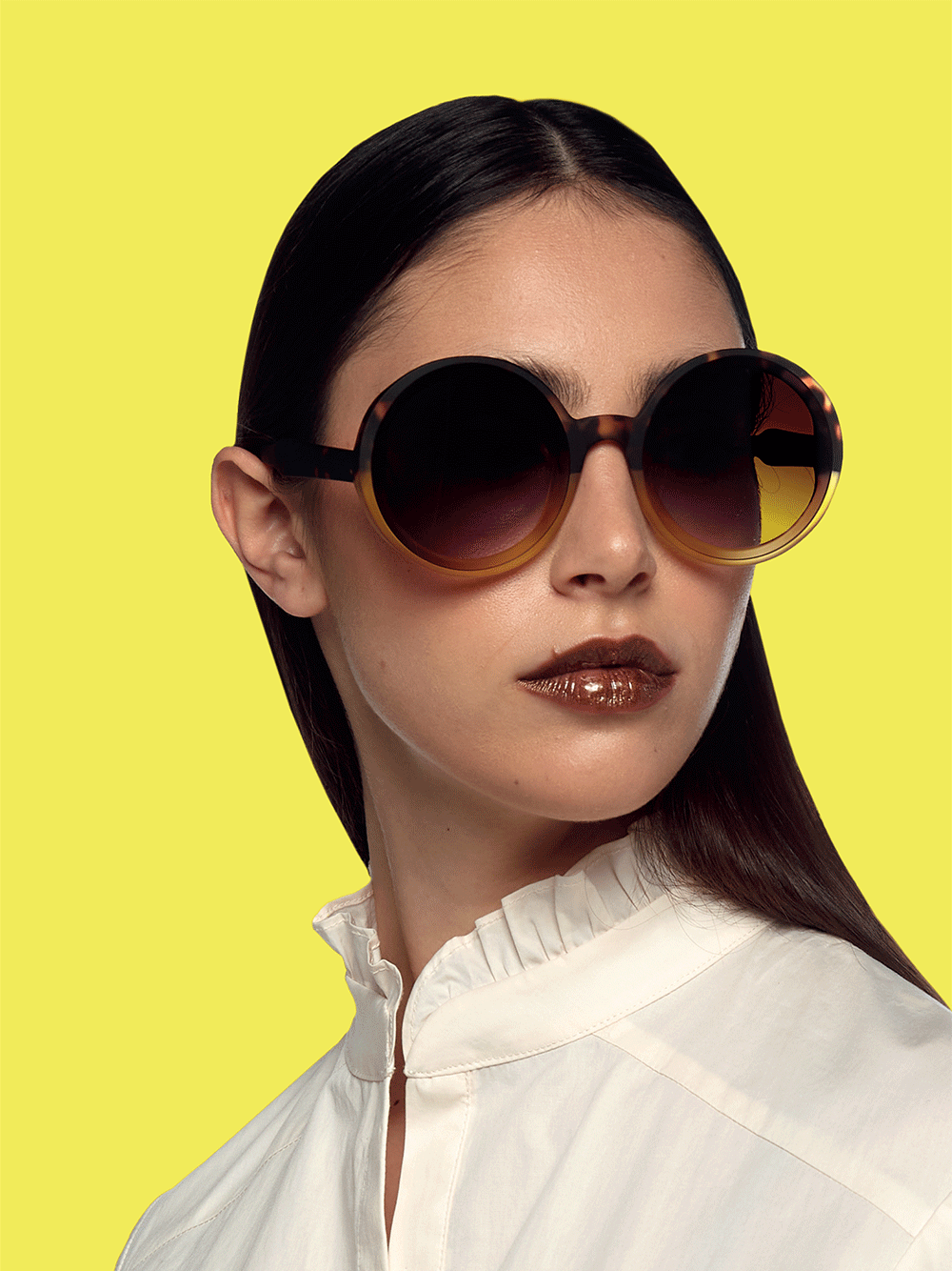 OKKIA Monica Sunglasses (OK014) - HAVANA YELLOW