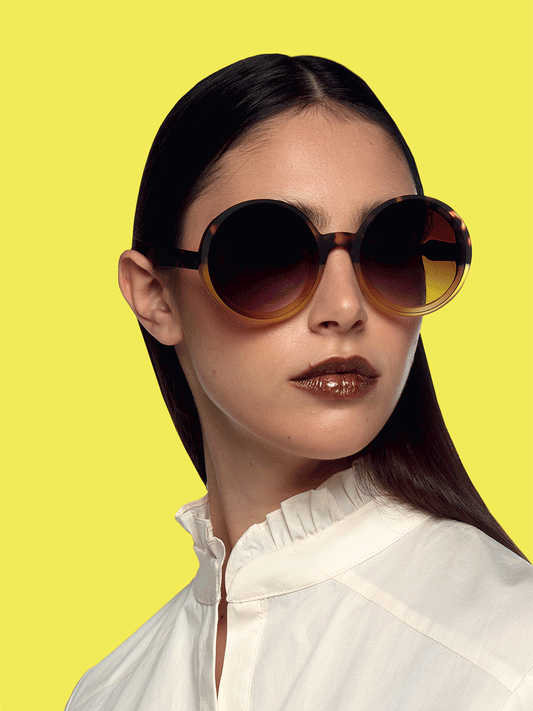 OKKIA Monica Sunglasses (OK014) - HAVANA YELLOW