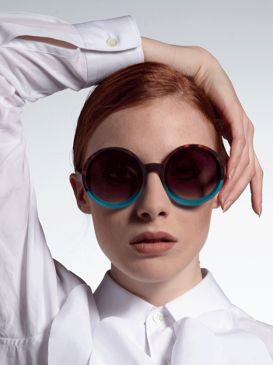 OKKIA Monica Sunglasses (OK014) - HAVANA BLUE