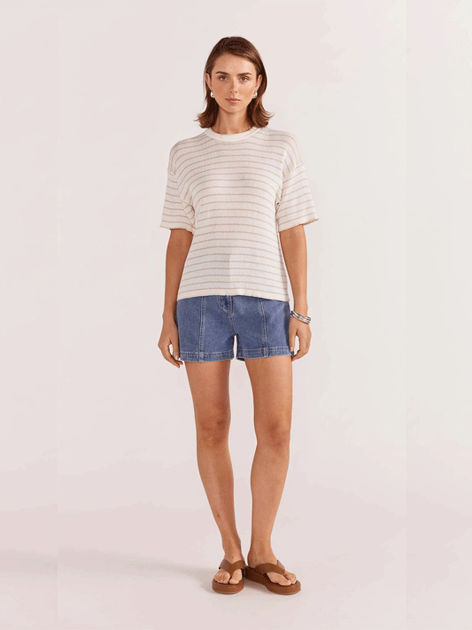 Paige Stripe Knit Tee