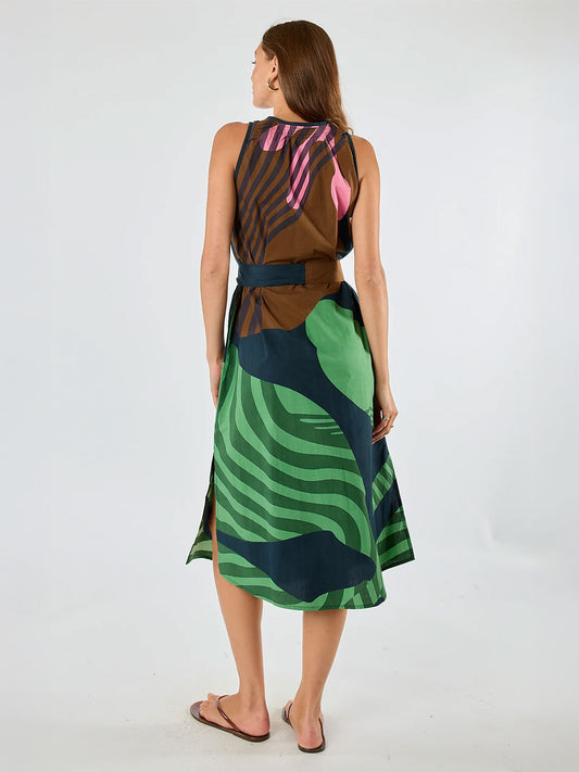 Papillon S/Less Dress - BLACK