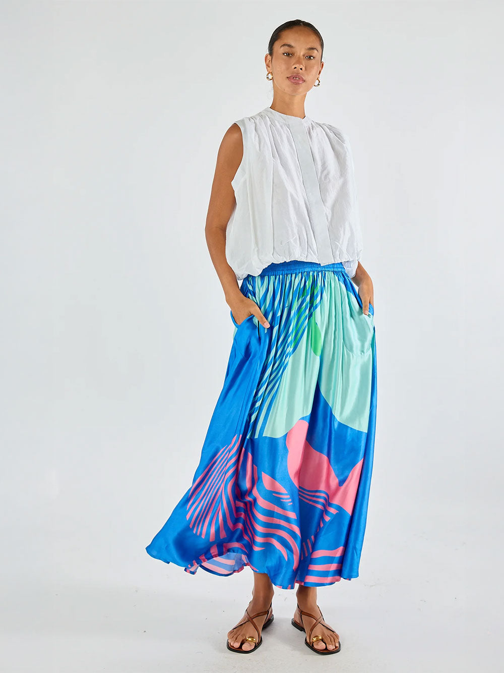 Papillon Skirt - BLUE