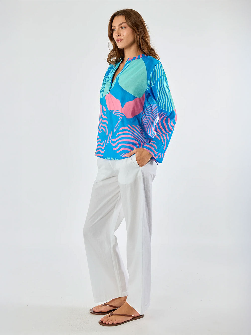 Papillon LS Top - BLUE