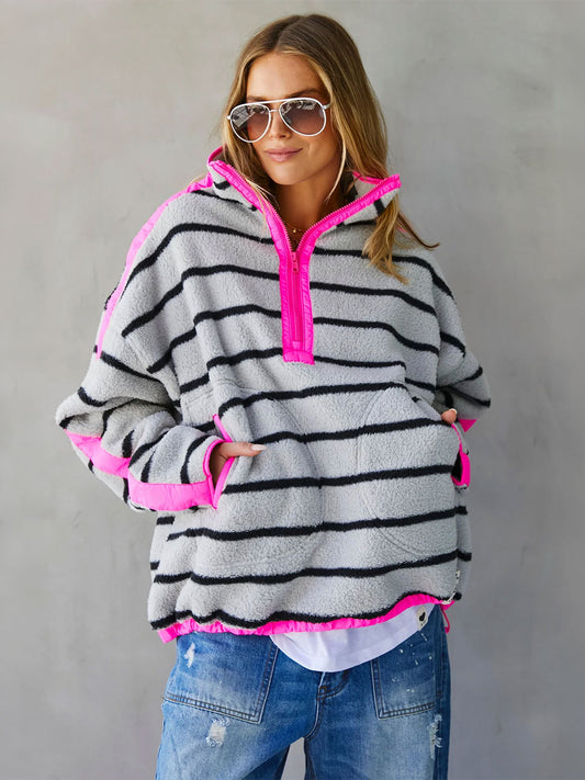 Pop Stripe Polar Fleece