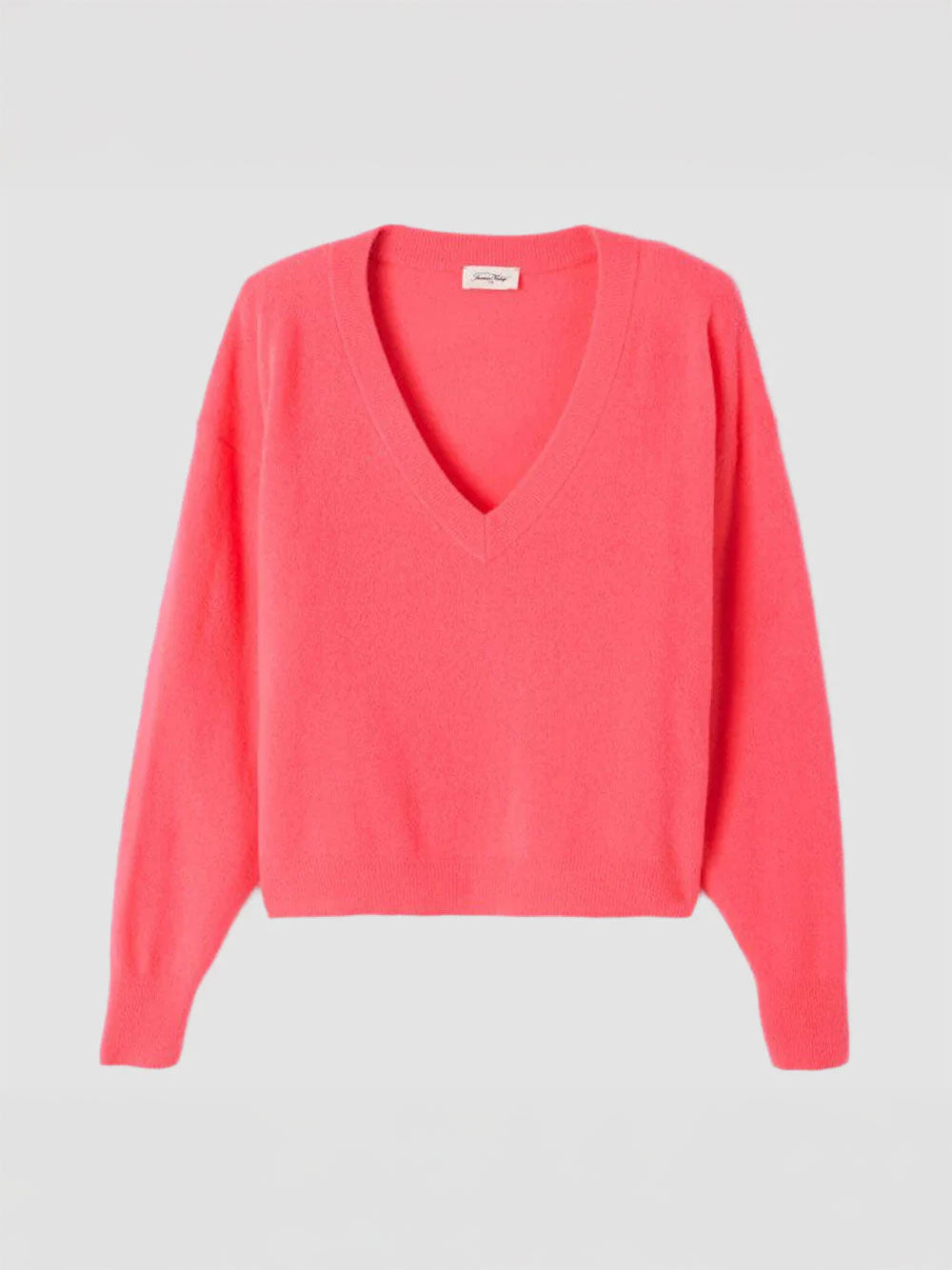 Raxow V-Neck Sweater - FLUORESCENT HORTENSIA
