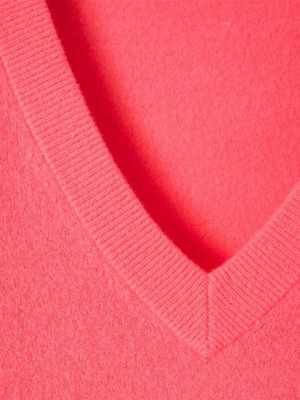 Raxow V-Neck Sweater - FLUORESCENT HORTENSIA