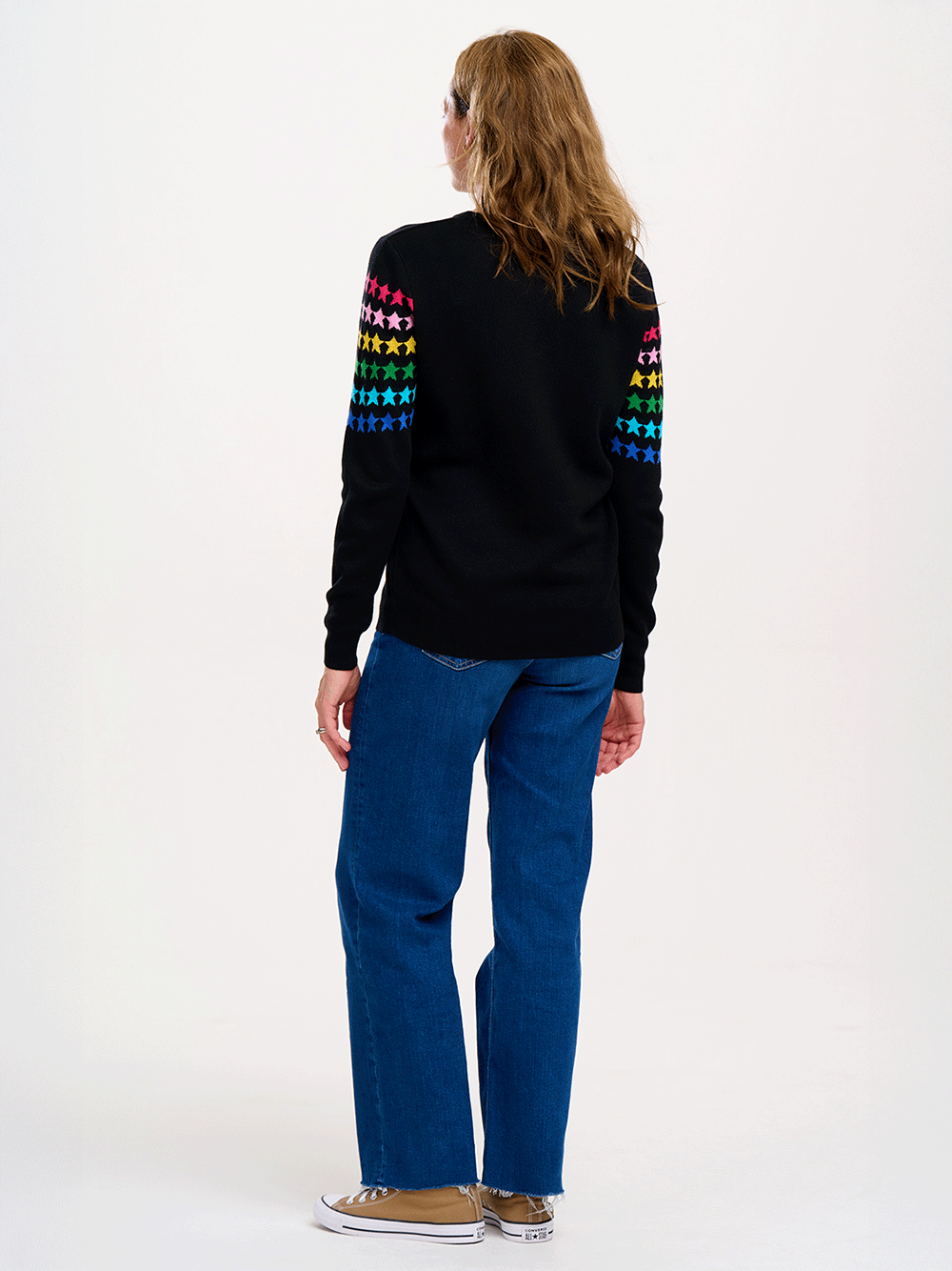 Rita Jumper - BLACK/RAINBOW LOVE