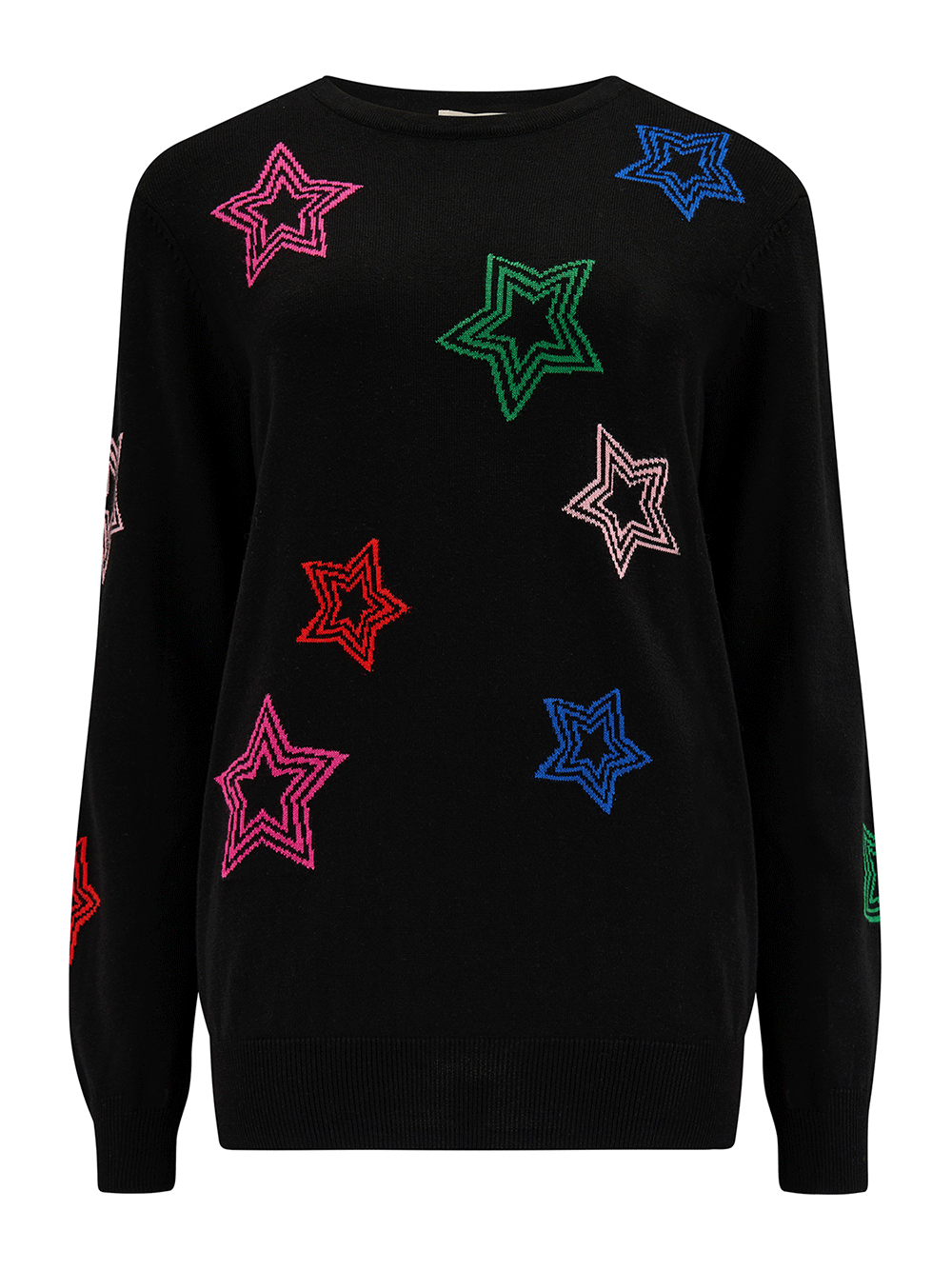 Rita Jumper - BLACK/RAINBOW STARS