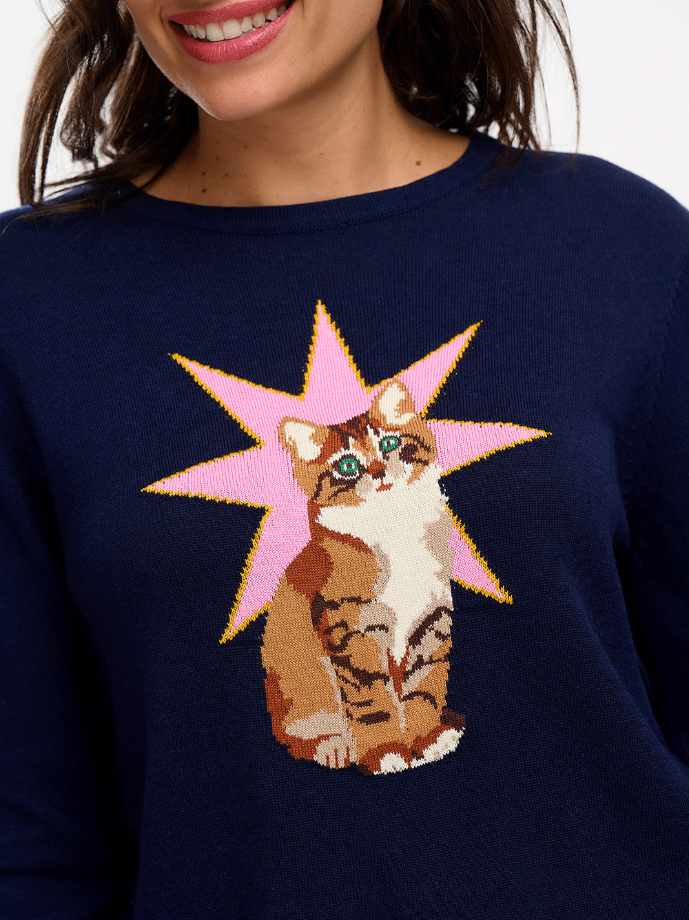 Rita Jumper - NAVY/STAR CAT
