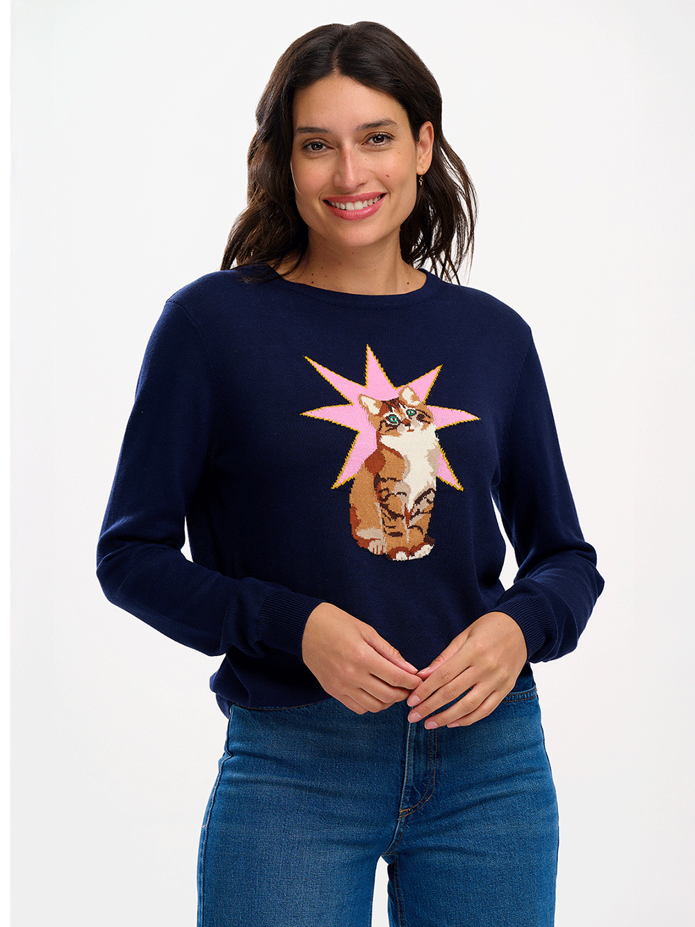Rita Jumper - NAVY/STAR CAT