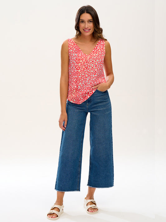 Romy Vest Top - RAINBOW DAISY