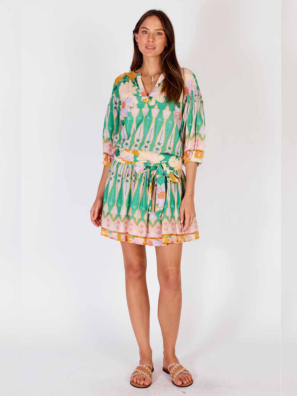 Lucido Mini Dress - GREEN