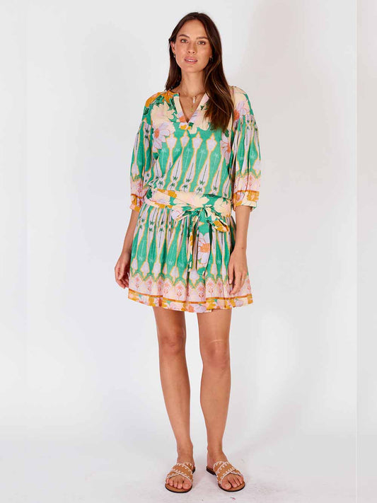 Lucido Mini Dress - GREEN