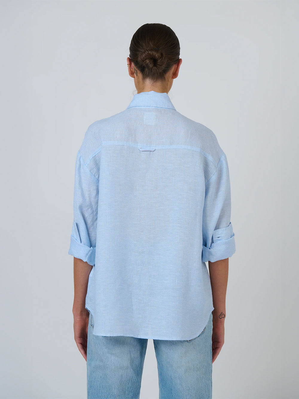 Linen Long Sleeve Shirt - RAYURE CEIL
