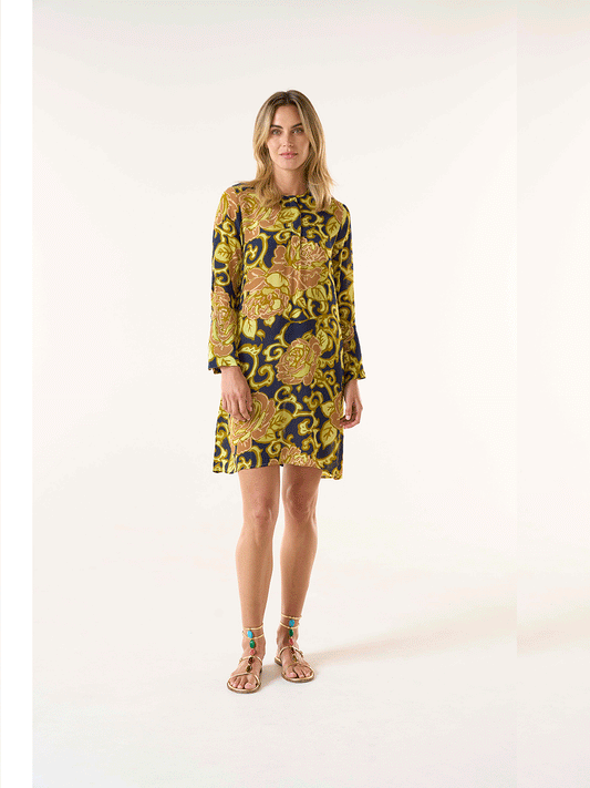 Middy Genie Dress -SAN SEBASTIAN CITRINE