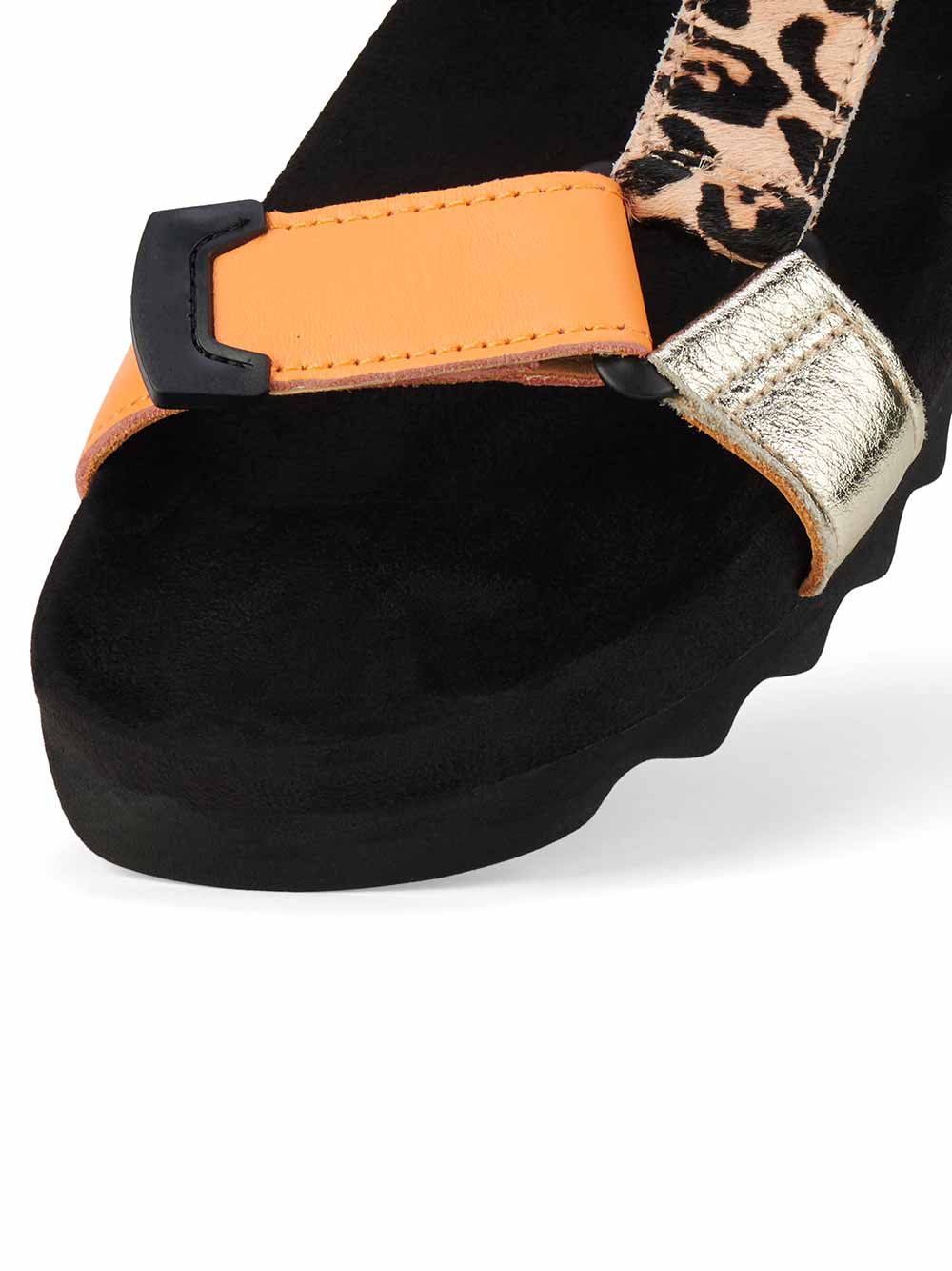 Sandal Tooth Wedge - MULTI LEOPARD