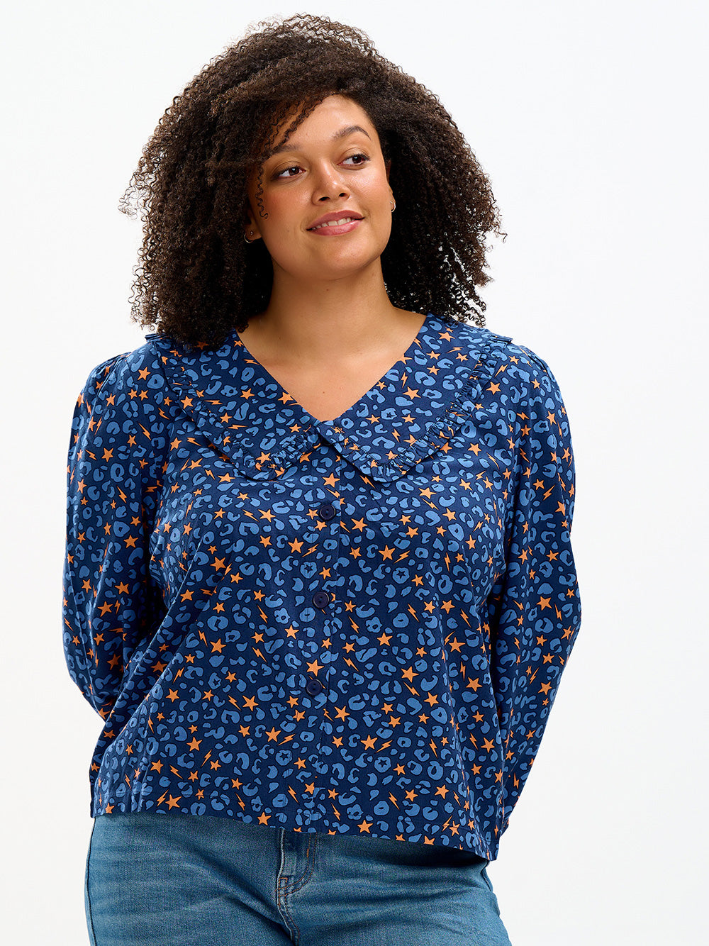 Henna Frill Blouse