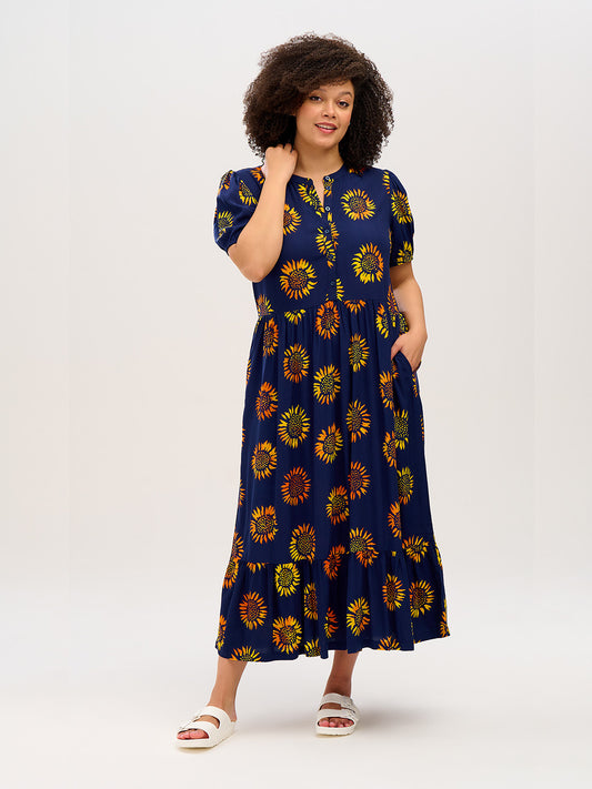 Tammy Batik Maxi Smock Dress