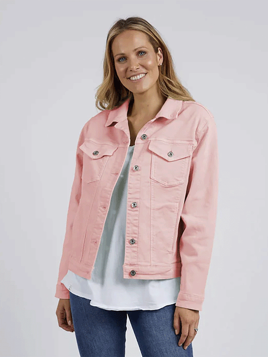 Tilly Denim Jacket -  PINK BLUSH