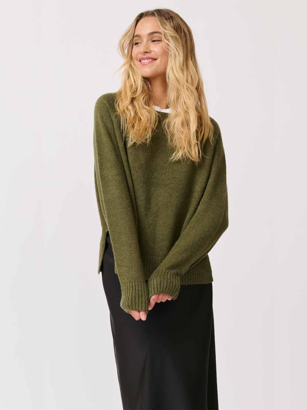Tory Knit Sweater - KHAKI