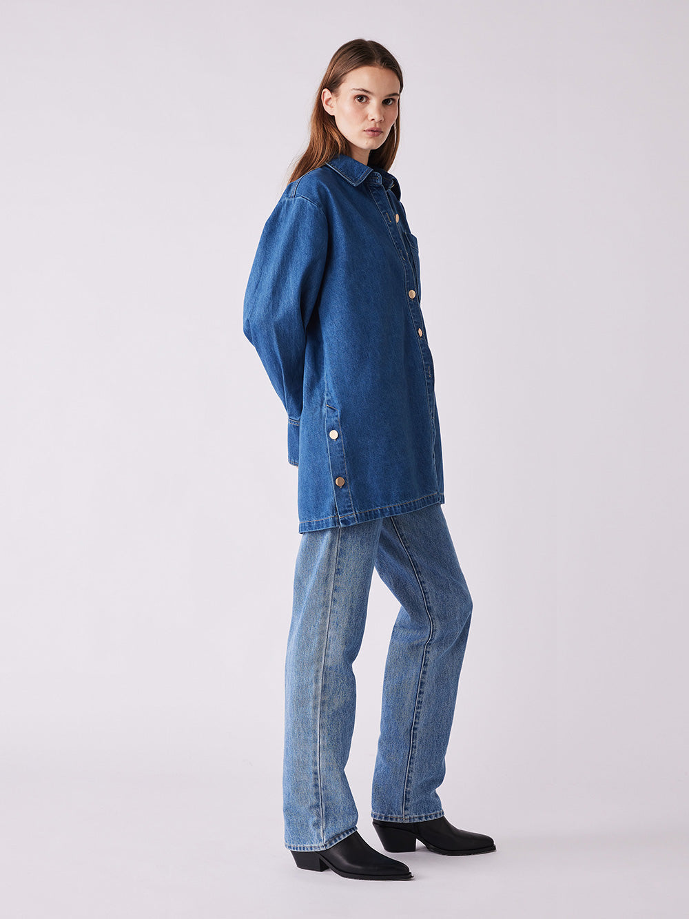 Unhidden Denim Shacket
