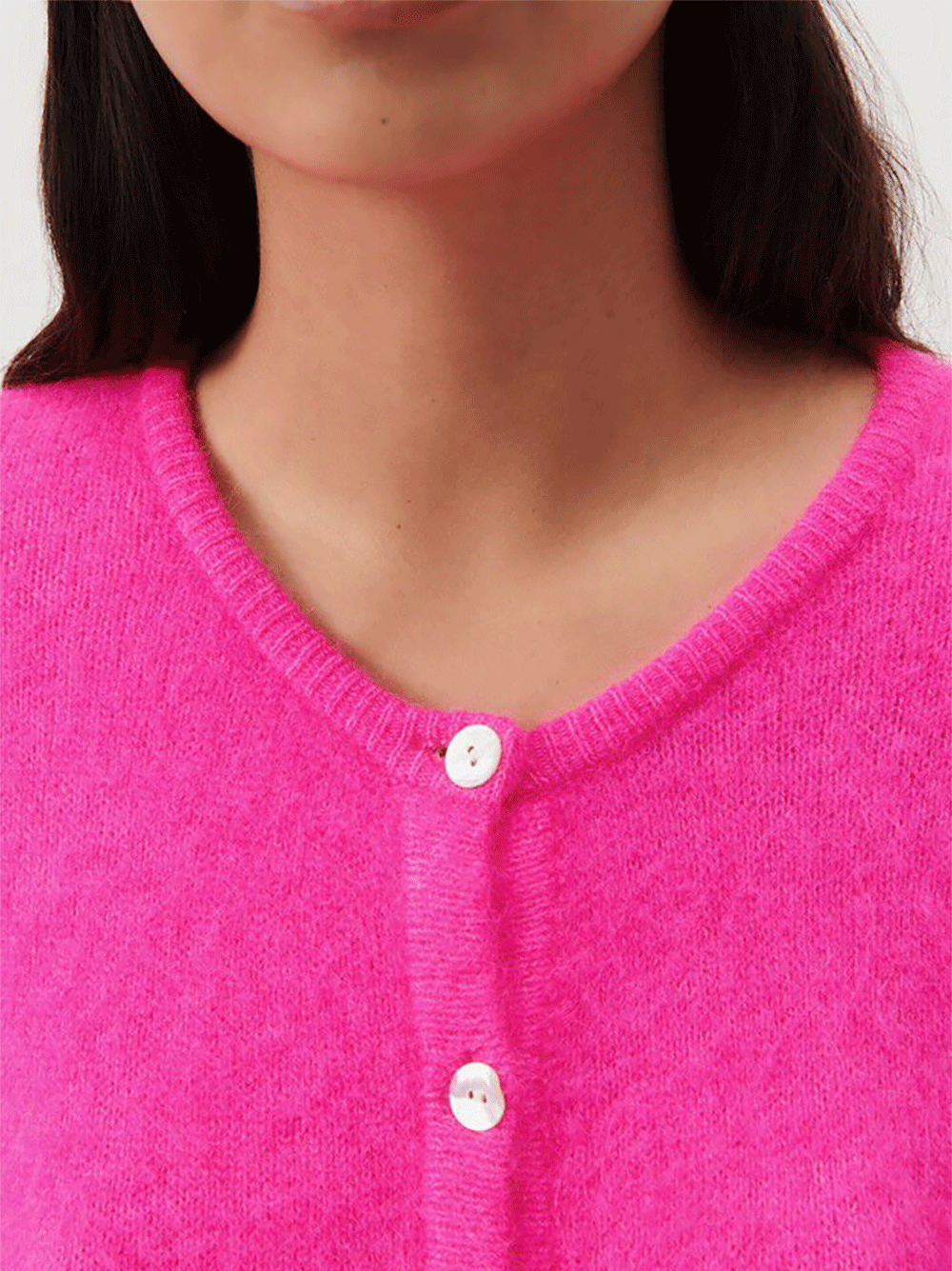 Vitow Cardigan - FLURO PINK