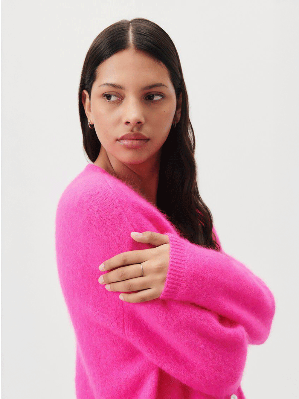Vitow Cardigan - FLURO PINK