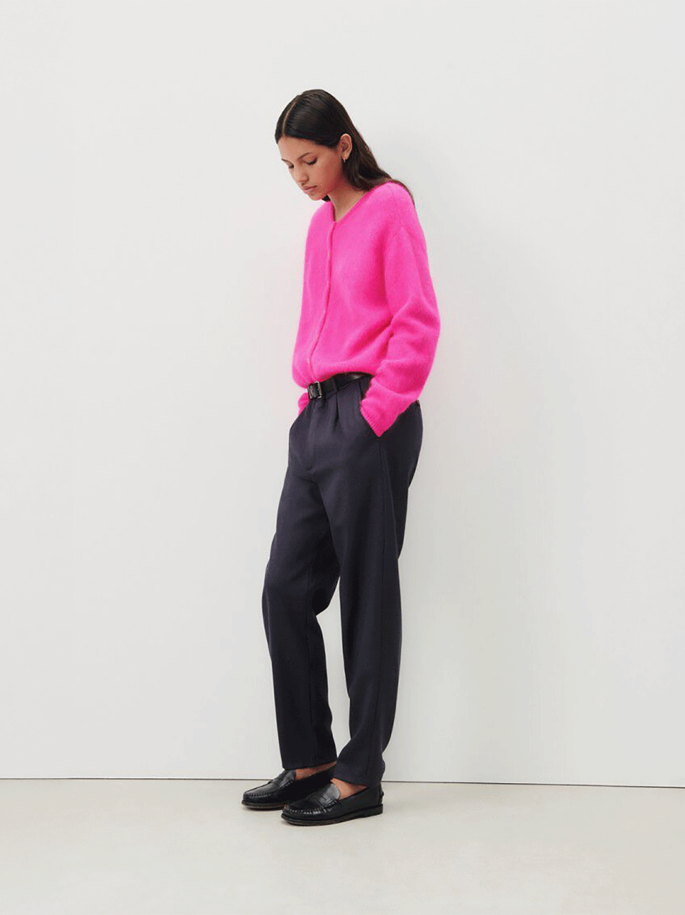 Vitow Cardigan - FLURO PINK
