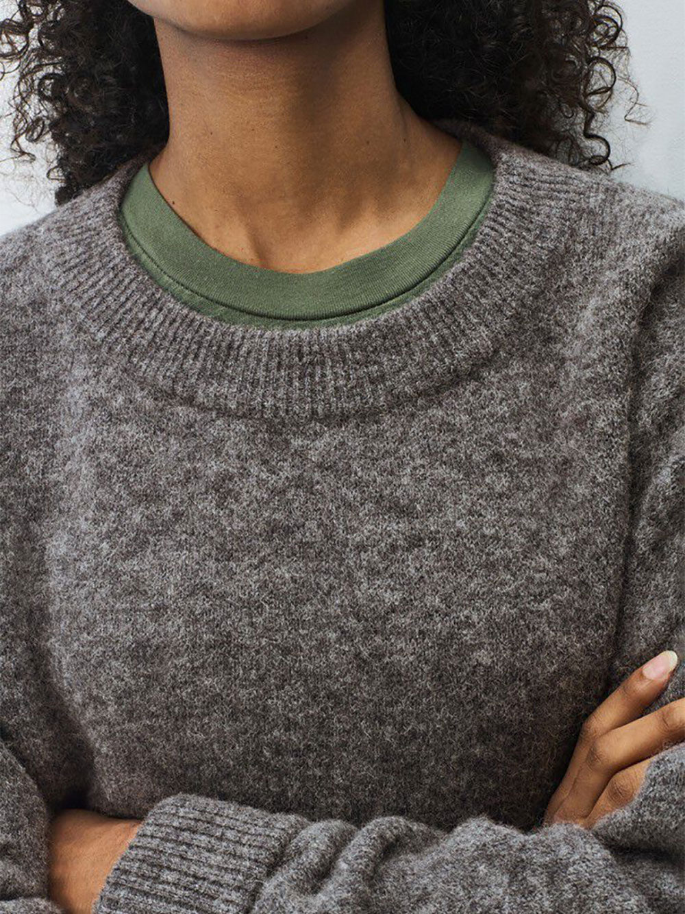 Vitow Sweater - STEEL MELANGE