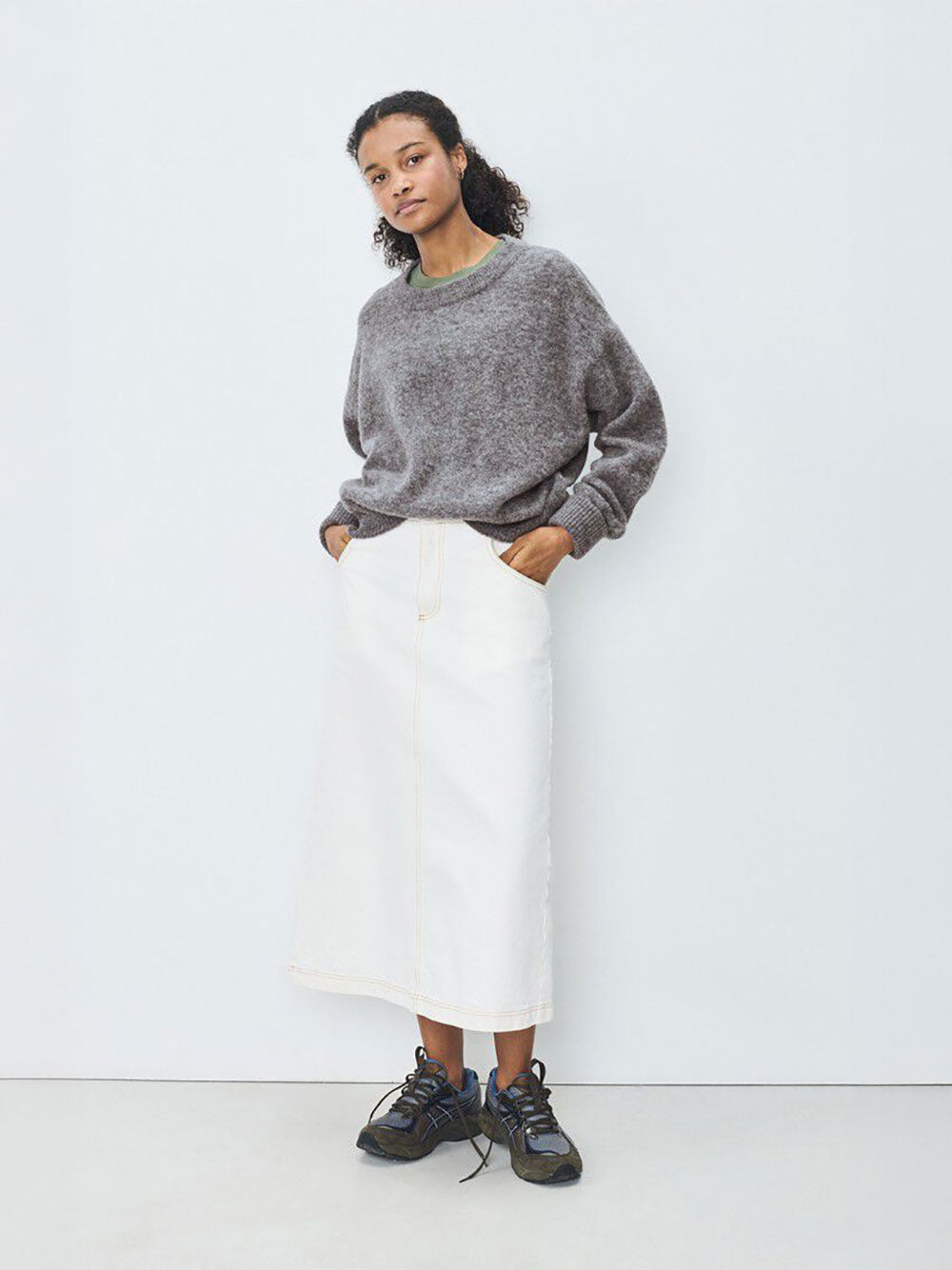 Vitow Sweater - STEEL MELANGE