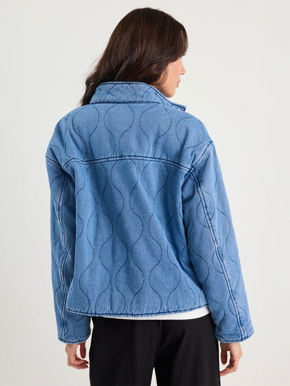 Apex Denim Quilted Jacket
