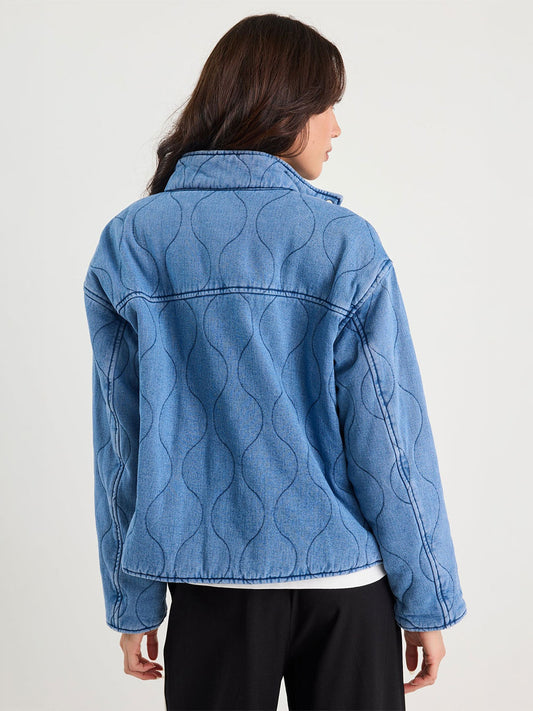 Apex Denim Quilted Jacket