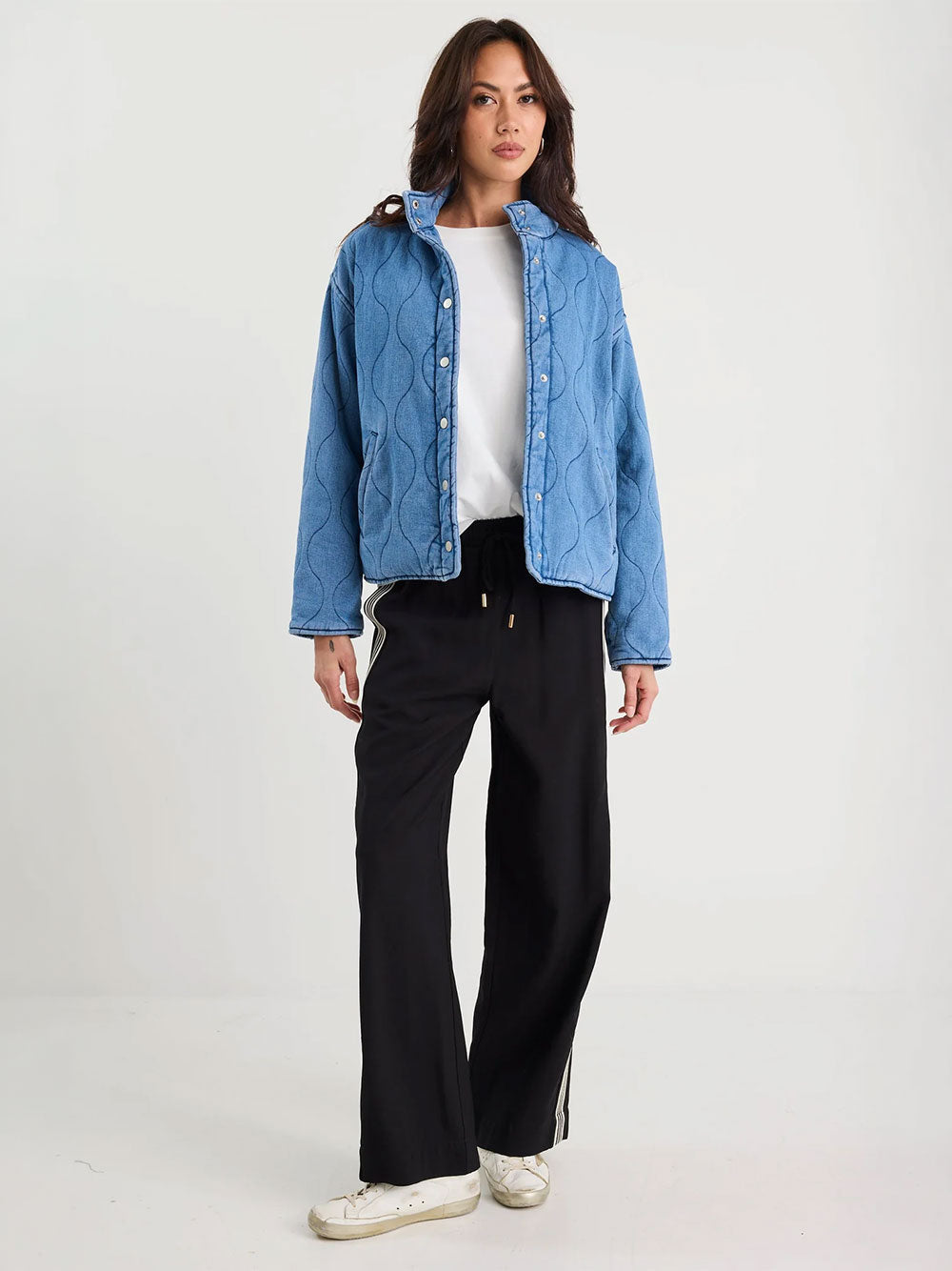 Apex Denim Quilted Jacket