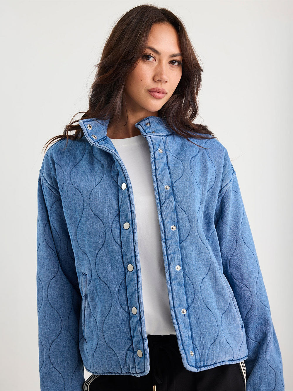Apex Denim Quilted Jacket