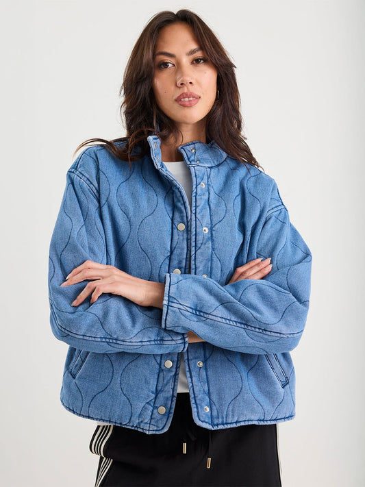 Apex Denim Quilted Jacket