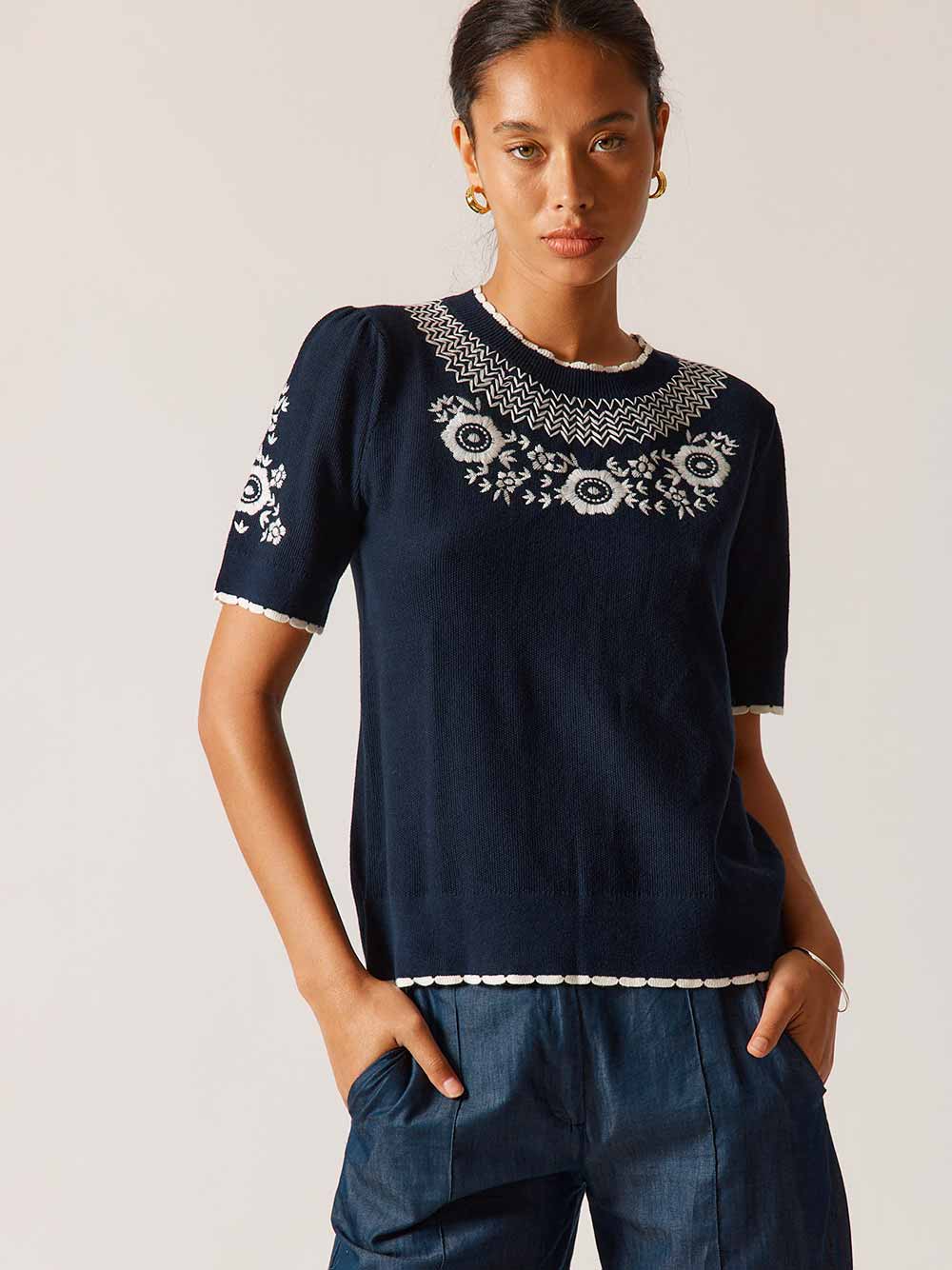 Ariel Sweater - NAVY