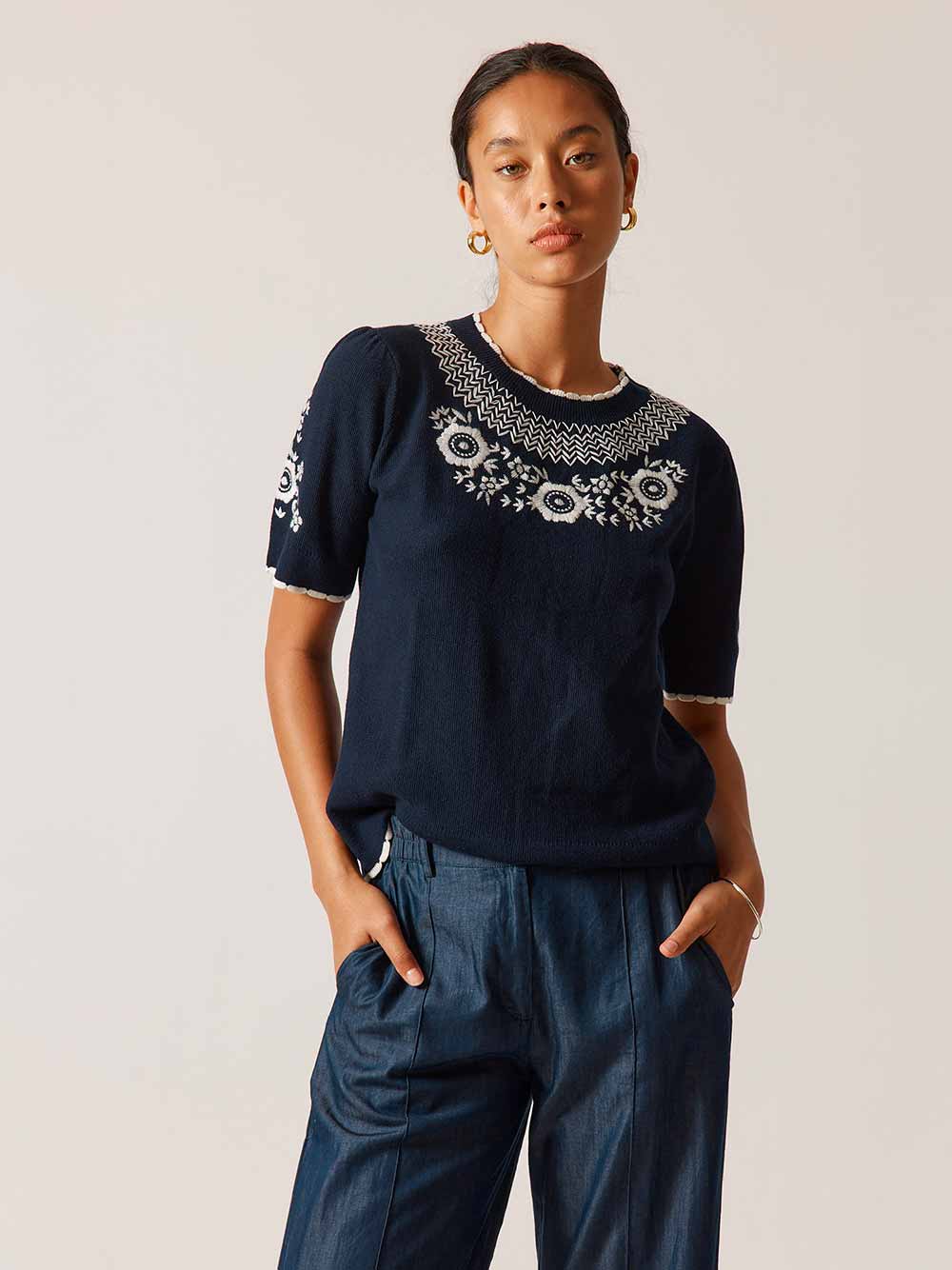 Ariel Sweater - NAVY
