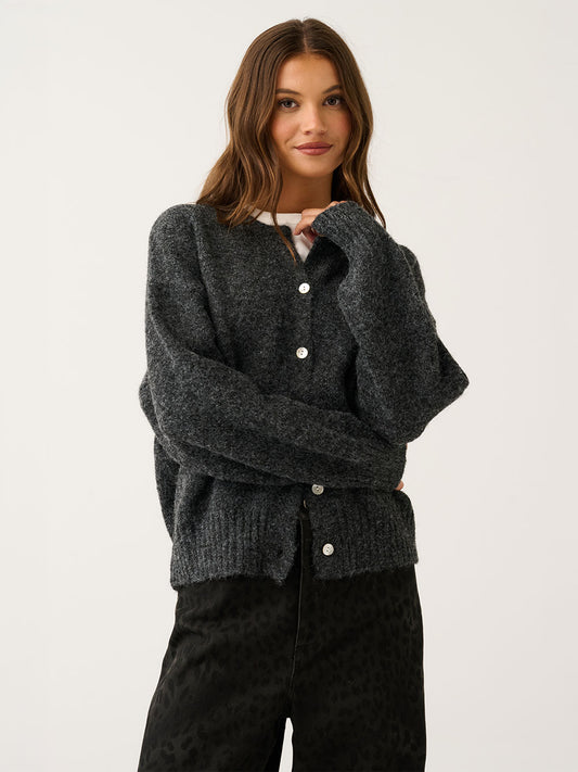 Aurora Knit Cardigan - CHARCOAL