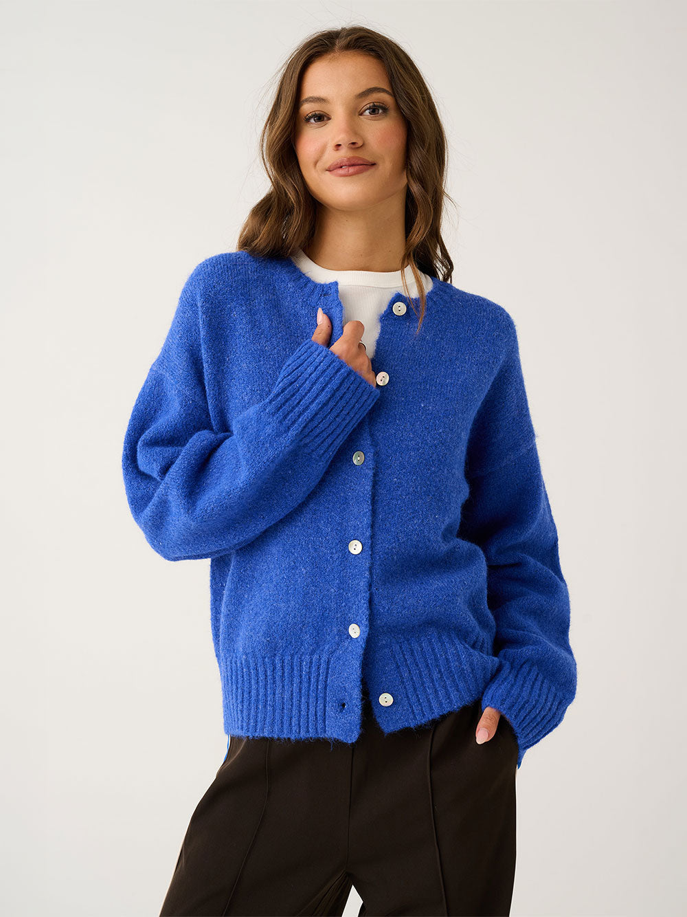 Aurora Knit Cardigan - COBALT