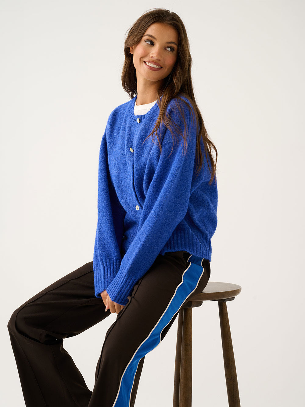 Aurora Knit Cardigan - COBALT