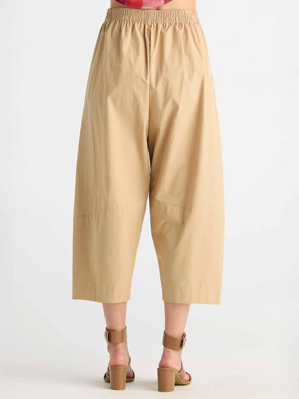 Barrel Leg Trousers - PEANUT BUTTER