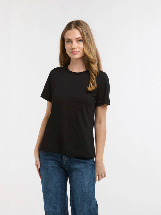 Crew Neck Tee - BLACK